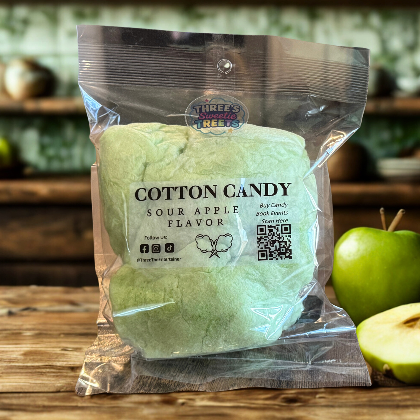 Sour Apple Cotton Candy